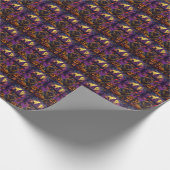 Spookachtige Duitse herder Halloween heksenpompoen Cadeaupapier (Hoek)