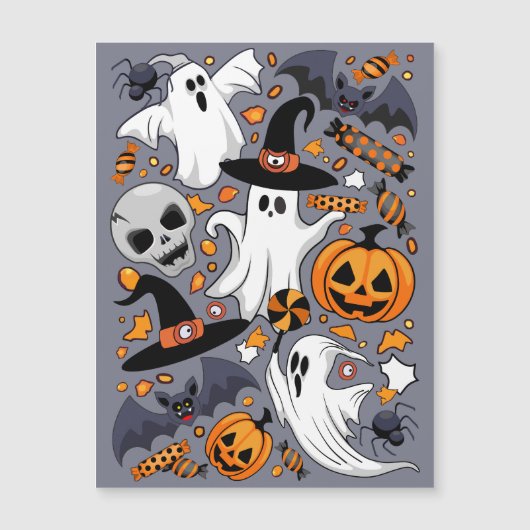 Spookachtige en eng cute monsters (Voorkant)