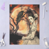 Spookachtige Fantasy Gothic Raven & Victoriaans Gi Tissuepapier (Craft)