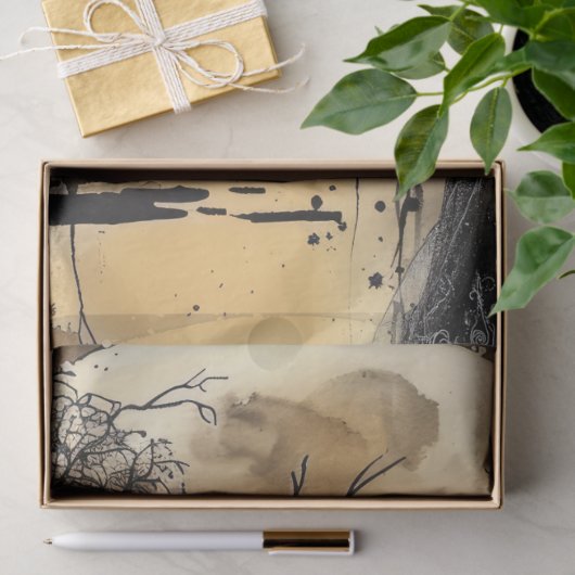 Spookachtige Fantasy Gothic Raven & Victoriaans Gi Tissuepapier (Geschenk)