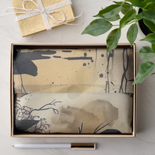 Spookachtige Fantasy Gothic Raven & Victoriaans Gi Tissuepapier (Geschenk)