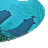 Spookachtige figuur in een Graveyard Design Snijplank (Hoek)