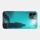 Spookachtige figuur in Haunted Bossen Design Case-Mate iPhone Case (Achterkant (horizontaal))