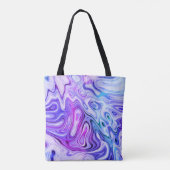 spookachtige fluistering, gemarmerd pastel : tote bag (Achterkant)