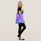 spookachtige fluistering, gemarmerd pastel : tote bag (Op model)