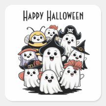 Spookachtige Gang Square Sticker