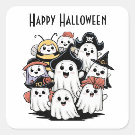 Spookachtige Gang Square Sticker