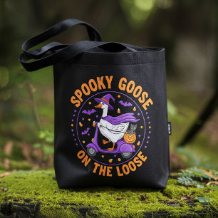 Spookachtige Gans Op Vrije Voeten Halloween Tote Bag