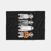 Spookachtige Geest Engels Pointer Pompoen Hallowee Fleece Deken (Voorkant (Horizontaal))