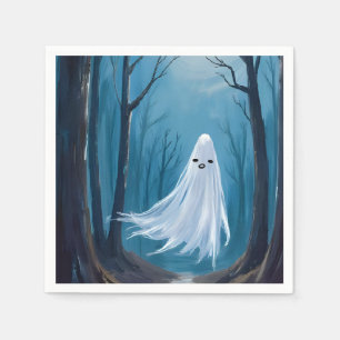 Spookachtige Geest   Gelukkig Halloween Feest Servet