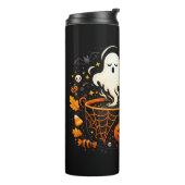 Spookachtige Geest – Halloween Drinkware Thermosbeker (Gedraaid links)