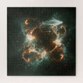 Spookachtige Geest Naast Galactische Explosie In D Legpuzzel (Horizontaal)