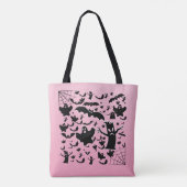 Spookachtige Geest Silhouet Kunst Tote Bag (Achterkant)