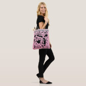 Spookachtige Geest Silhouet Kunst Tote Bag (Op model)
