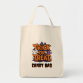 Spookachtige geesten en pompoenen op Halloween Tote Bag (Voorkant)