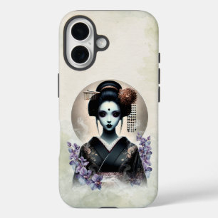 Spookachtige Geisha Spirit Donker Japanse esthet iPhone 16 Hoesje