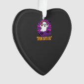 Spookachtige Ghost DJ Halloween Beats Ontwerp_1 Ornament (voorkant)