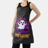 Spookachtige Ghost DJ Halloween Beats Ontwerp_1 Schort (Insitu)