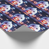 spookachtige gloed cadeaupapier (Hoek)