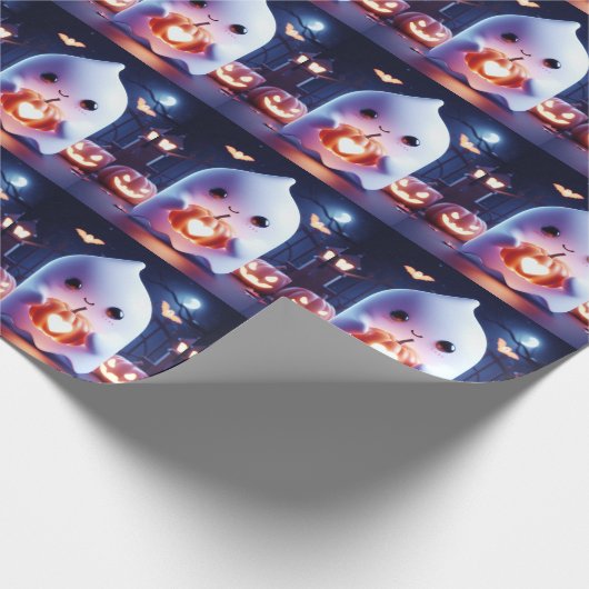 spookachtige gloed cadeaupapier (Hoek)