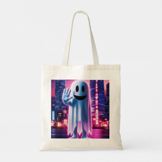 Spookachtige Golf & Urban Lights Tote Bag (Achterkant)