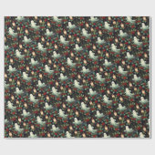 Spookachtige Gothic Kerstcadeau wrap Papier Roll G (Vlak)