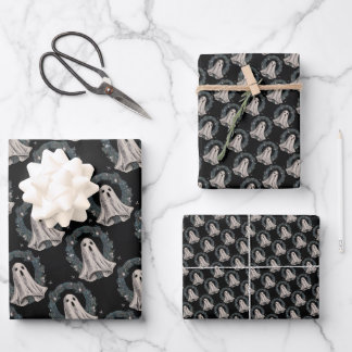 Spookachtige Gothic vakantie cadeau wrap Papier G Inpakpapier Vel