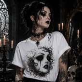 Spookachtige Gotische Maagd Tri-Blend Shirt
