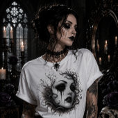 Spookachtige Gotische Maagd Tri-Blend Shirt
