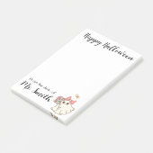 Spookachtige Gratie — Persoonlijke zachte spooknot Post-it® Notes (Schuin)