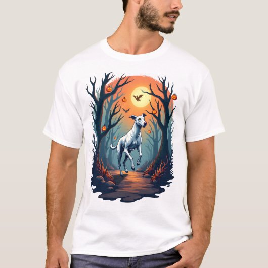 Spookachtige Greyhound Dash T-shirt (Voorkant)