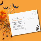 Spookachtige Grim Reaper Kerkhof Kraai Gotische Ha Briefkaart