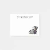 Spookachtige Grim Reaper Kerkhof Kraai Gotische Ha Post-it® Notes (Voorkant)