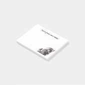 Spookachtige Grim Reaper Kerkhof Kraai Gotische Ha Post-it® Notes (Schuin)