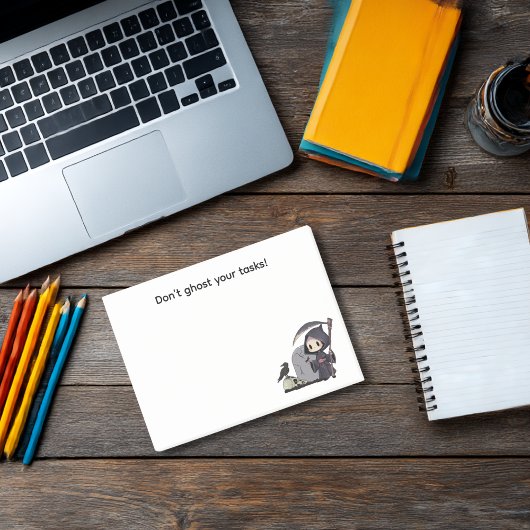 Spookachtige Grim Reaper Kerkhof Kraai Gotische Ha Post-it® Notes