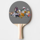 Spookachtige Grip: Halloween Ping Pong Paddle Tafeltennisbatje (Voorkant)