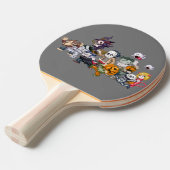 Spookachtige Grip: Halloween Ping Pong Paddle Tafeltennisbatje (Voorkant Gekanteld)