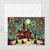 Spookachtige groeten briefkaart (Voorkant / Achterkant)