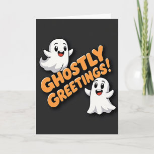 Spookachtige Groeten Gelukkige Geesten Kaart