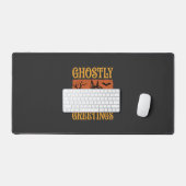 Spookachtige Groeten Halloween Dobermann Begraafpl Bureaumat (Keyboard & Muis)