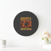 Spookachtige Groeten Halloween Dobermann Begraafpl Grote Klok (Huis)
