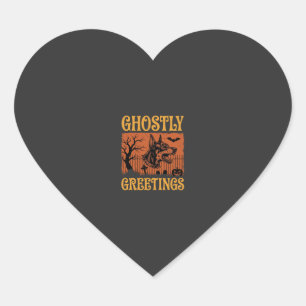 Spookachtige Groeten Halloween Dobermann Begraafpl Hart Sticker