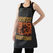 Spookachtige Groeten Halloween Dobermann Begraafpl Schort (Insitu)