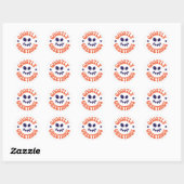 Spookachtige groeten, Halloween Ronde Sticker (Vel)