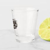 Spookachtige groeten Halloween Shot Glas (Rechts)