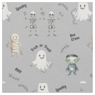 Spookachtige Halloween babyspeelkamer met geesten Stof