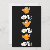 Spookachtige Halloween Boe Parade Geesten Heksen P Feestdagenkaart (Achterkant)