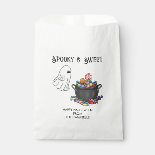 Spookachtige Halloween Geest Bedankzakje (Voorkant)