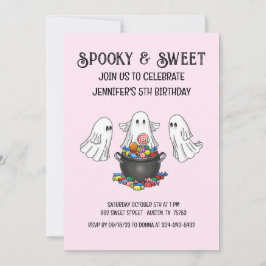 Spookachtige Halloween Geest Kaart