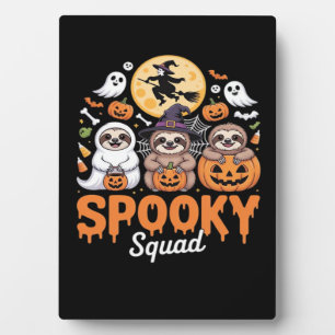 Spookachtige Halloween Heks Grappige Horror Luiaar Fotoplaat